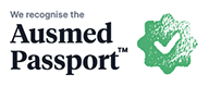 AUSMED passport badge